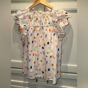 THML Multicolor Geometric Blouse